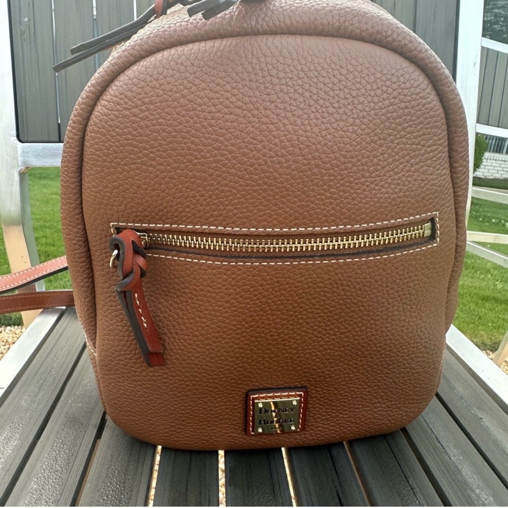 Dooney and Bourke Small Ronnie Backpack Caramel